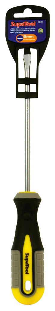 SupaTool Slotted Head Screwdriver 150mm x 6mm